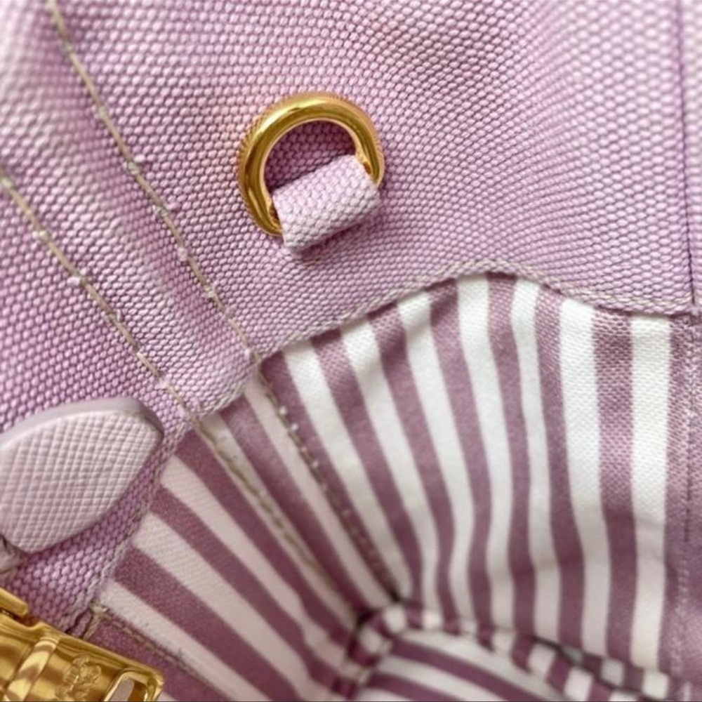 Prada pink Canapa Tote. EUC - Picture 3 of 6